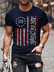 Eagle & Snake Print Men's Long Sleeve Novelty T-shirt for Autumn