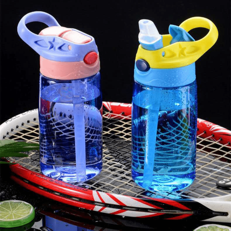 Plastic Cartoon Straw Cup with Strap for Summer