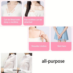 36pcs Invisible Anti-slip Stickers Adhesive for Shirt Neck Women's Lingerie