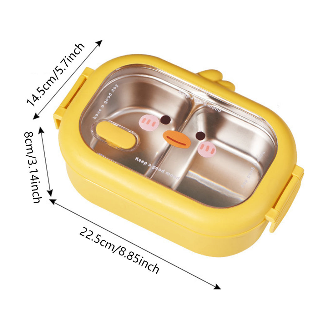 Stainless Steel Divided Food Container for School & Work