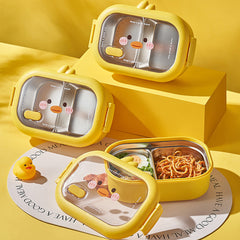 Stainless Steel Divided Food Container for School & Work