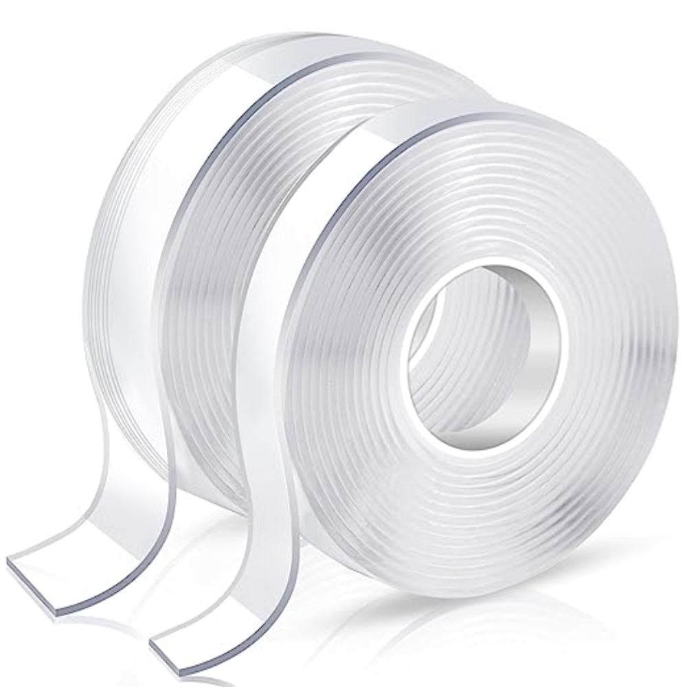Heavy Duty Double Sided Tape Reusable Strong Sticky Strips Home Office Car