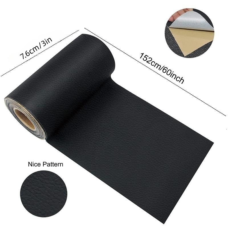 Leather Repair Patch Tape Kit Self Adhesive for Couches, Furniture, Car Seats