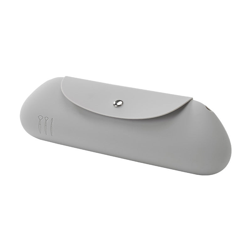 Travel Makeup Brush Holder Magnetic Anti-fall Out Silicone Organizer