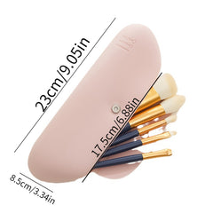 Travel Makeup Brush Holder Magnetic Anti-fall Out Silicone Organizer