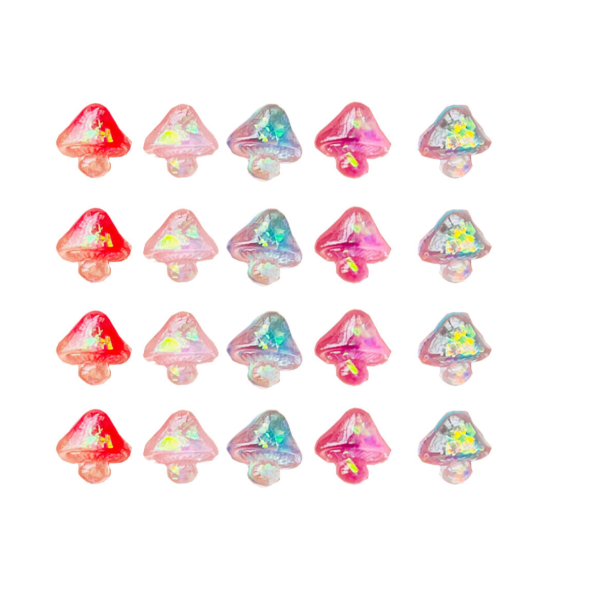 Mini Resin Mushrooms Flat Back Stone Figurines DIY Wedding Scrap