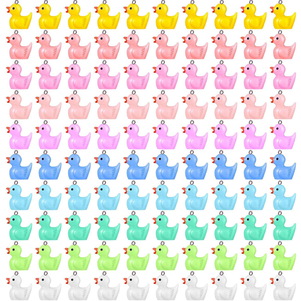 Resin Duck Charms Pendants for DIY Jewelry Making