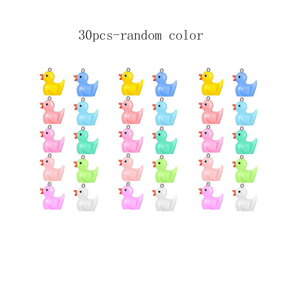 Resin Duck Charms Pendants for DIY Jewelry Making