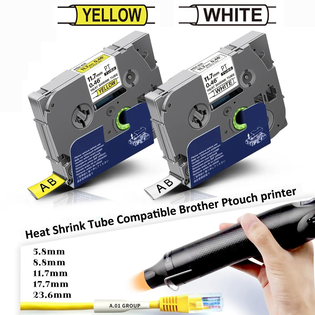 1pc Heat Shrink Tube Tape HSe 231 HSe 211 HSe 221 HSe 631