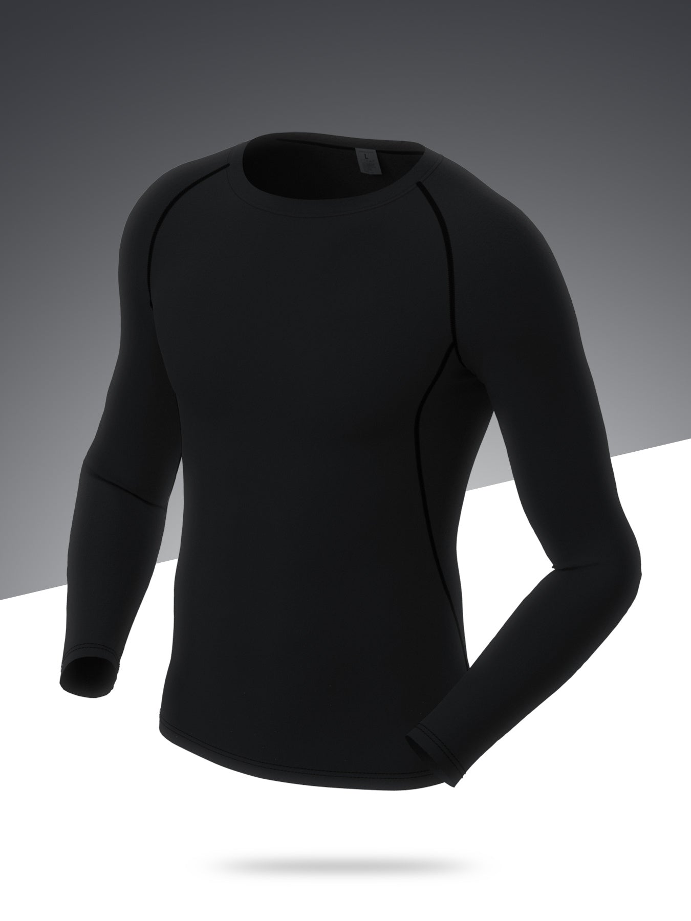 Men's Fitness Long Sleeve T-shirt High Elastic Quick Dry