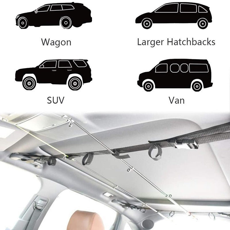 2pcs Car Fishing Rod Holder Bracket Outdoor Fishing Accessories