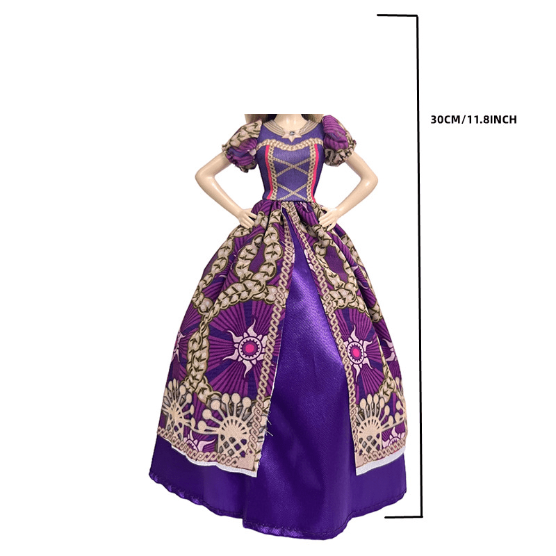 Forest Doll Princess Noble Dress Purple Magic Dress For 1 6 11 8inch Doll