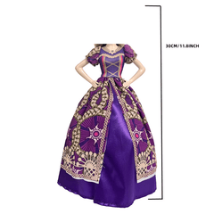 Forest Doll Princess Noble Dress Purple Magic Dress For 1 6 11 8inch Doll