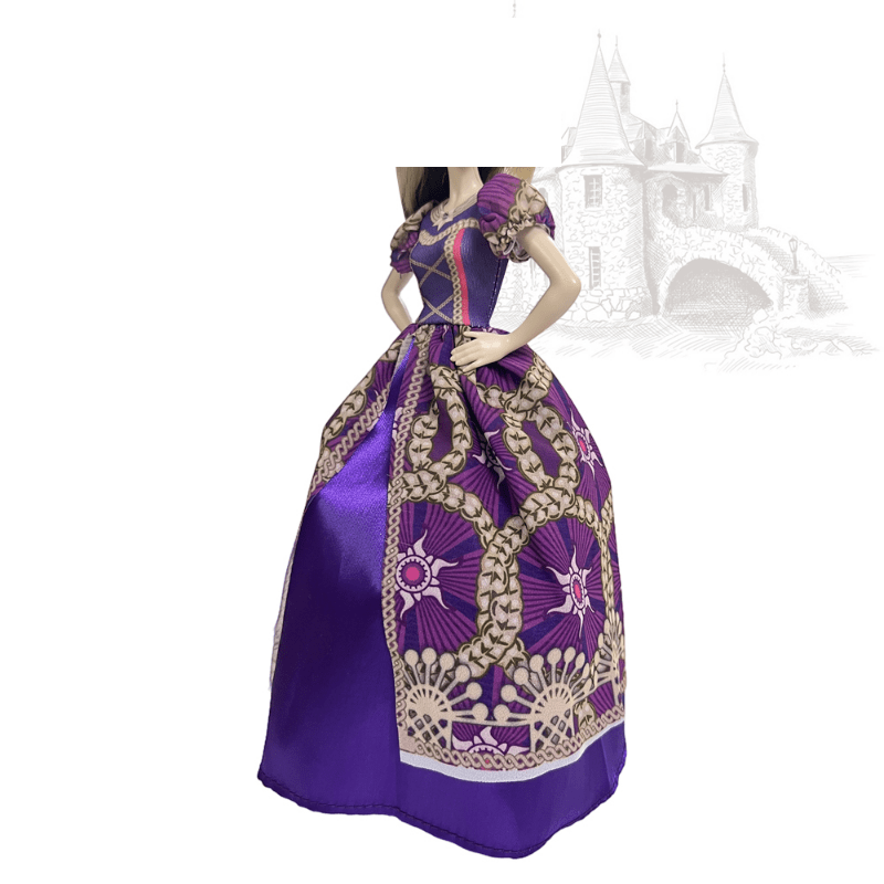 Forest Doll Princess Noble Dress Purple Magic Dress For 1 6 11 8inch Doll