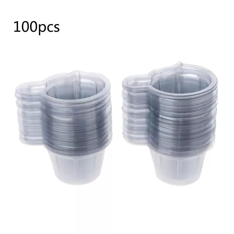 100Pcs 40ML Plastic Cups Dispenser Resin Pouring Cup Kit for DIY Epoxy Jewelry
