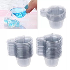 100Pcs 40ML Plastic Cups Dispenser Resin Pouring Cup Kit for DIY Epoxy Jewelry