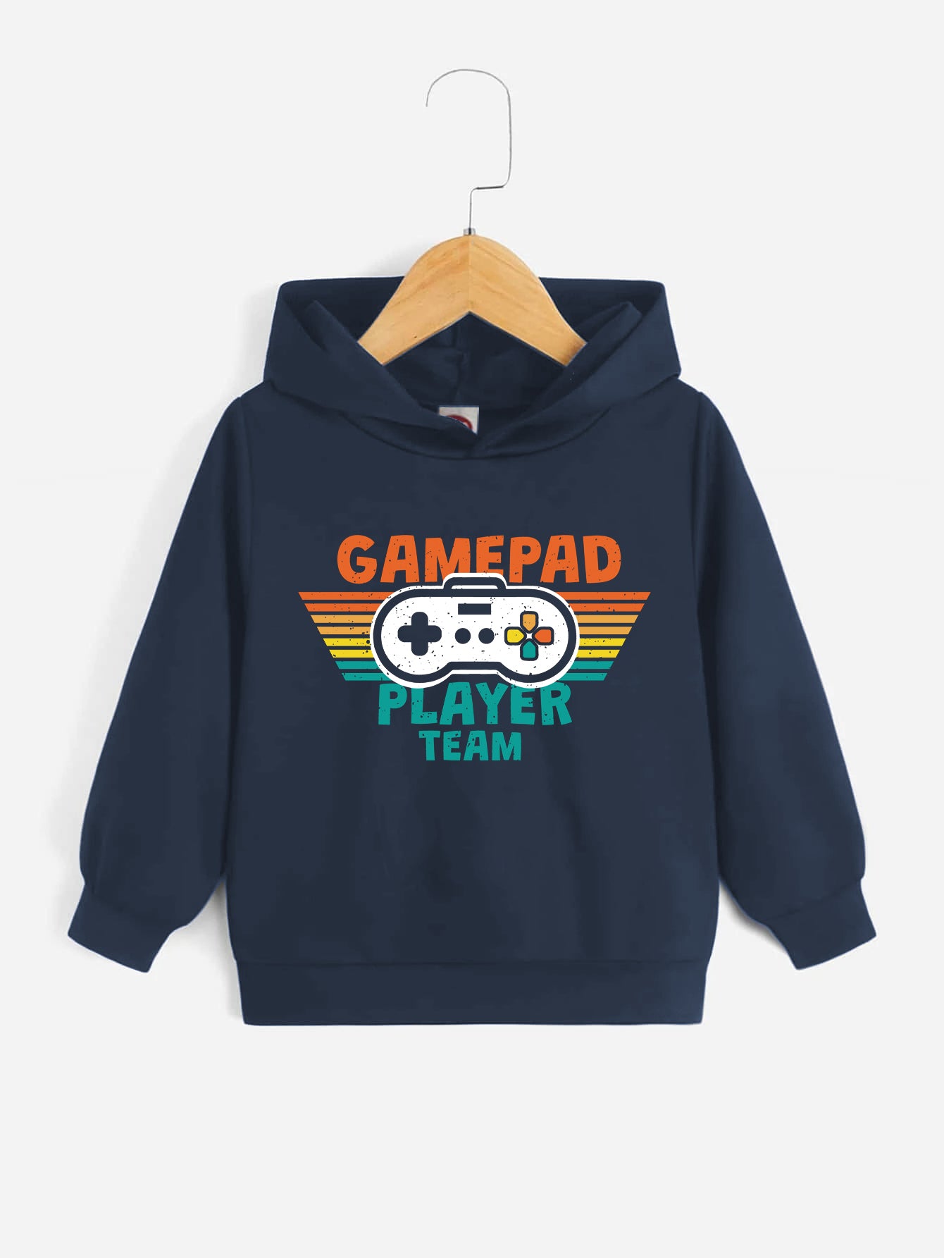 Gamepad Player Team Boys Hoodie Long Sleeve Sweatshirt