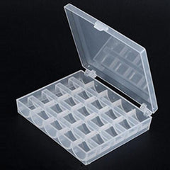 Clear Sewing Machine Bobbin Case 25 Slots Bobbin Storage Organization