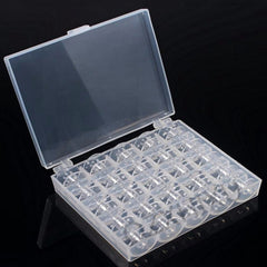 Clear Sewing Machine Bobbin Case 25 Slots Bobbin Storage Organization