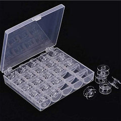 Clear Sewing Machine Bobbin Case 25 Slots Bobbin Storage Organization