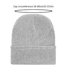 Thin Knitted Wool Slouchy Beanie for Men and Women