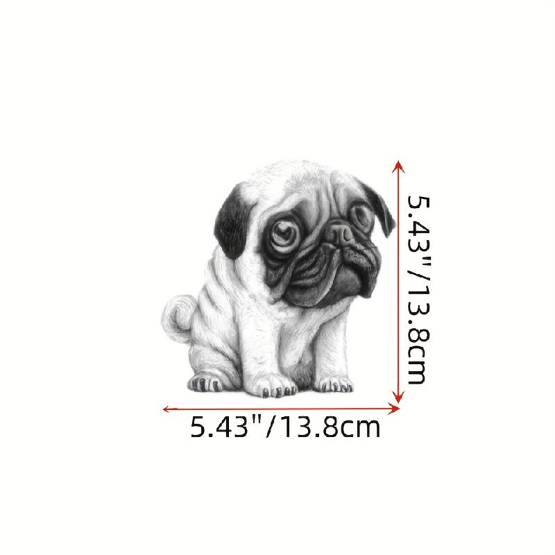 Pug Dog Self Adhesive Decals Car Motorcycle Wall
