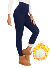 High Elastic Fitness Running Yoga Sports Thick Warm Leggings