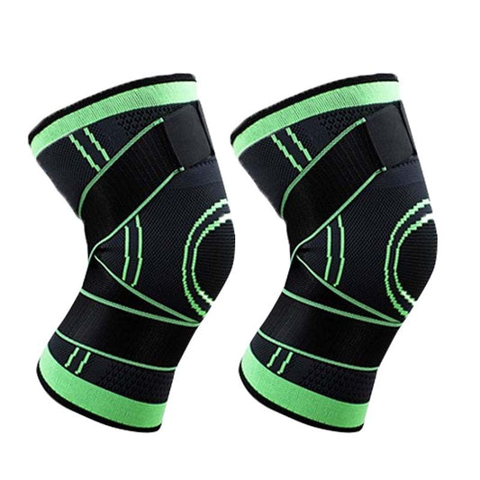 2pcs Elastic Pressurized Knee Pads Outdoor Sports Protection