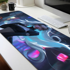 Tech Girl Gaming Mousepad HD Keyboard Pad Natural Rubber Office Mouse Pad