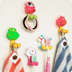 Cartoon Animal Family Toothbrush Holder with Strong Sucker