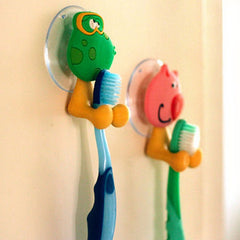 Cartoon Animal Family Toothbrush Holder with Strong Sucker