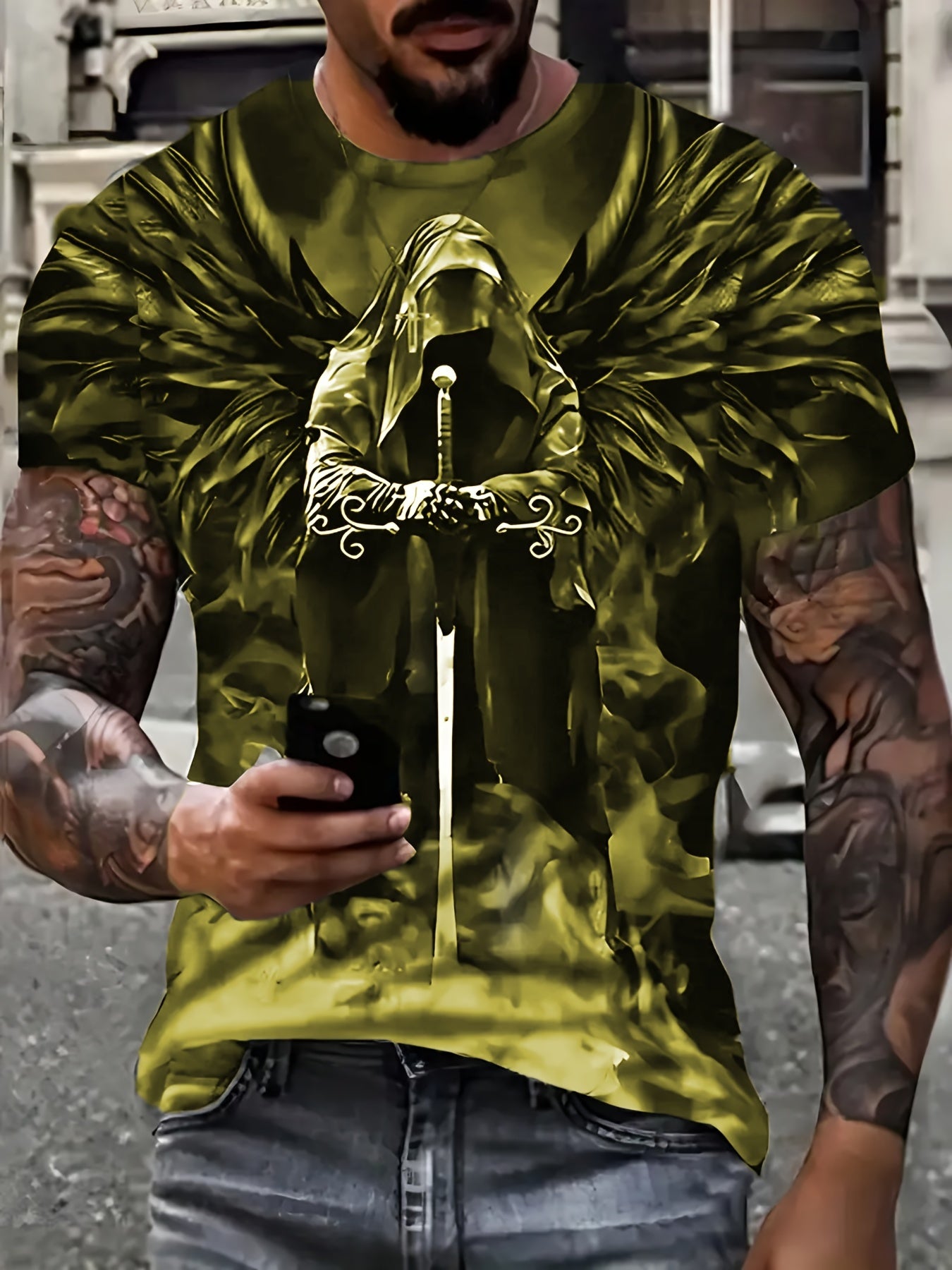 Men's 3D Print Novelty T shirt Stylish Tees For Summer Mens Clothing