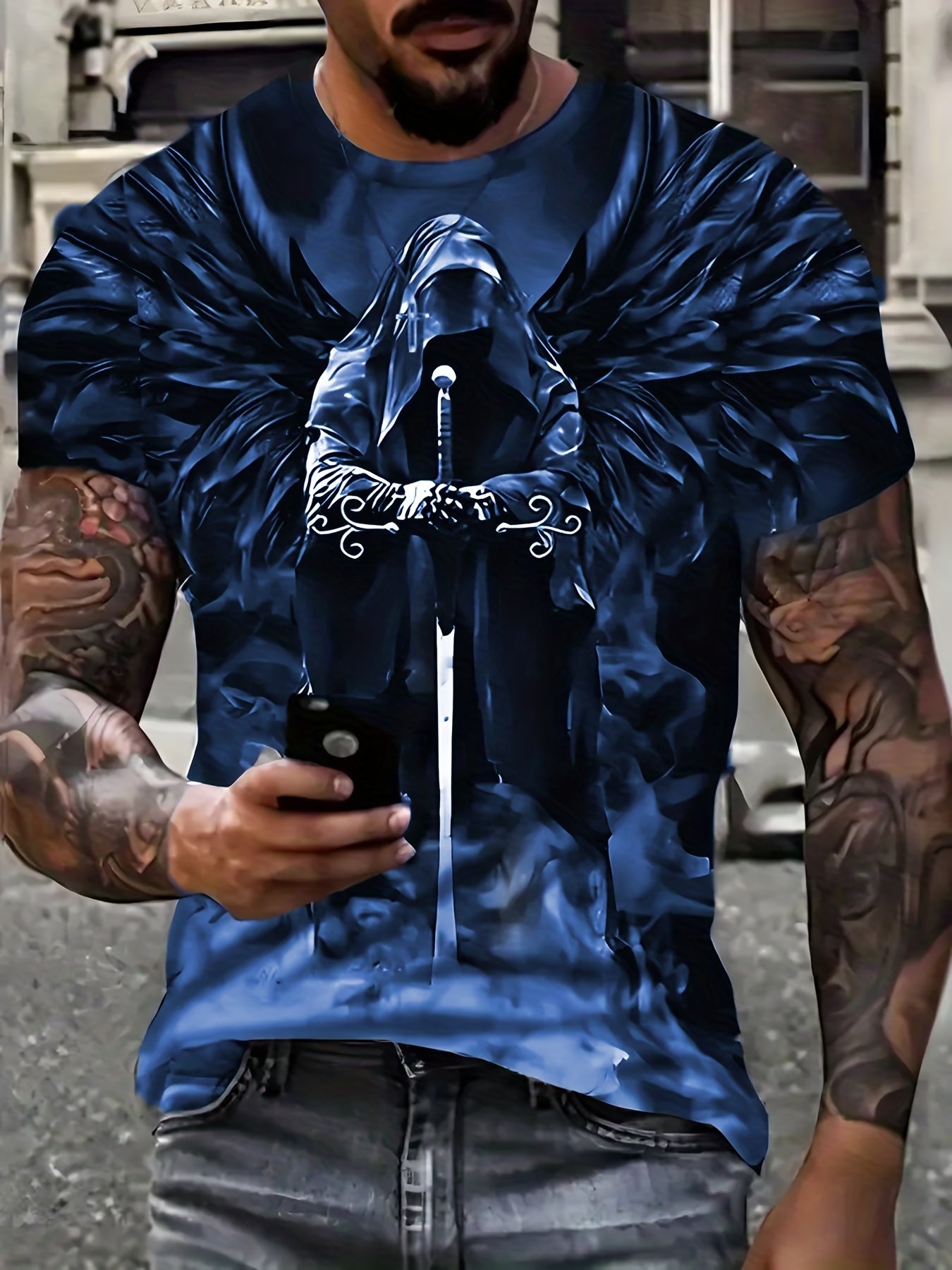 Men's 3D Print Novelty T shirt Stylish Tees For Summer Mens Clothing