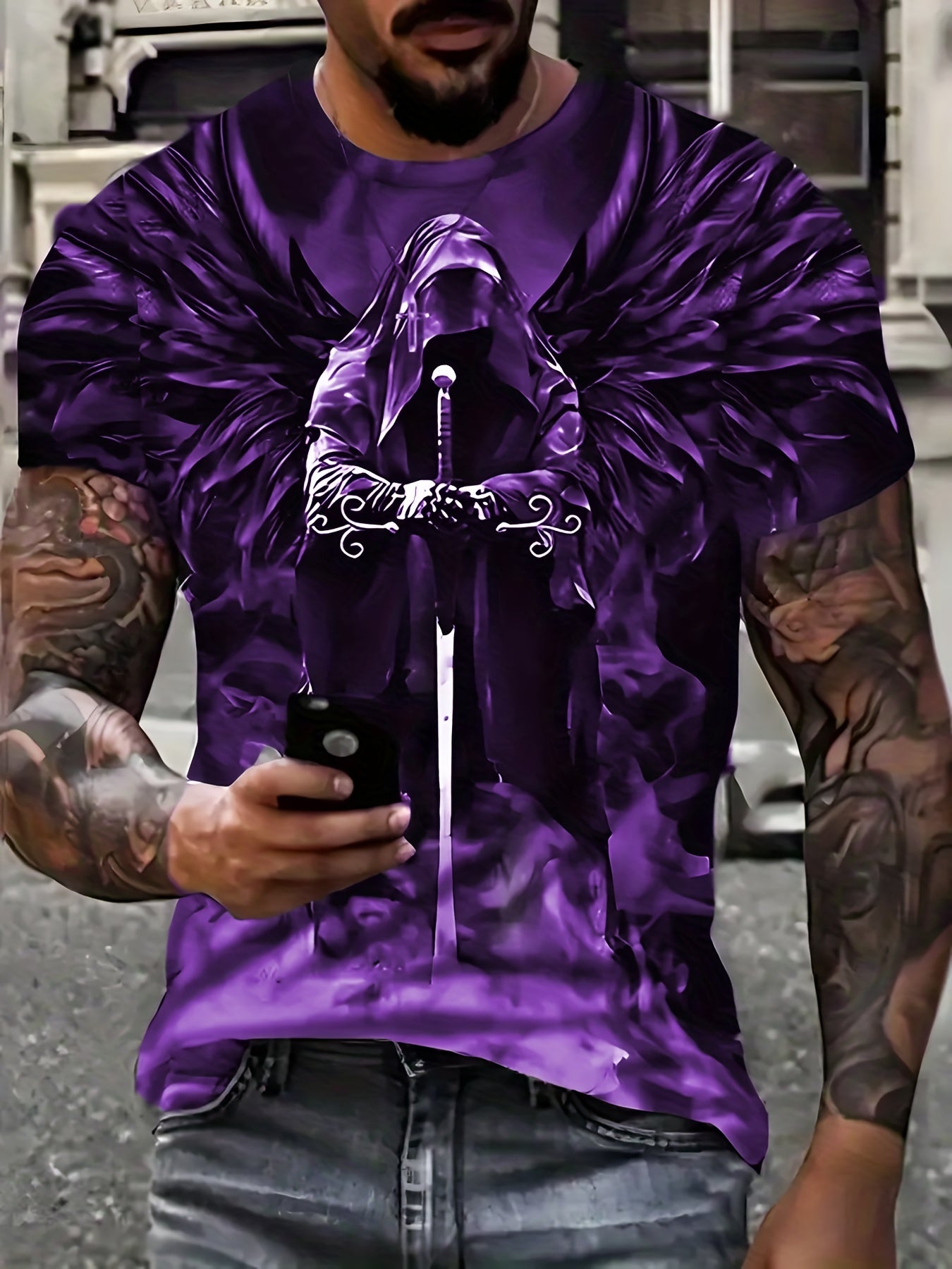 Men's 3D Print Novelty T shirt Stylish Tees For Summer Mens Clothing