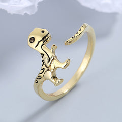 Tyrannosaurus Dinosaur Adjustable Ring Hand Jewelry