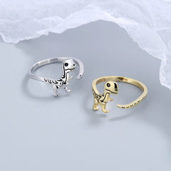 Tyrannosaurus Dinosaur Adjustable Ring Hand Jewelry