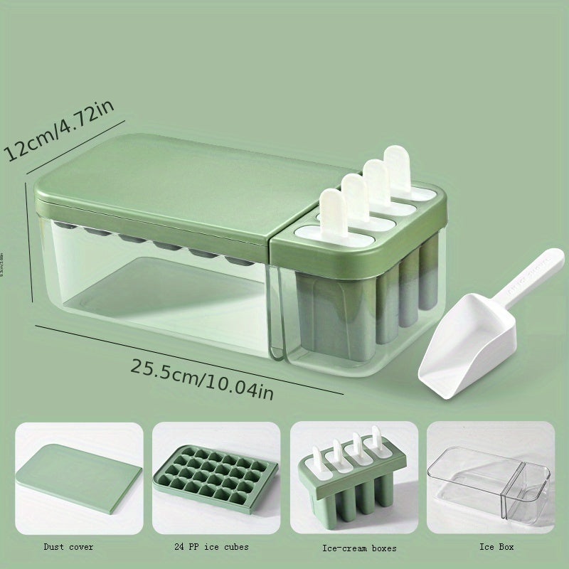 Ice Cube Molds Popsicle Ice Cream Mold Dual-use Ice Box With Ice Shovel