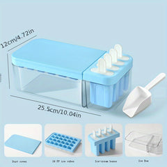 Ice Cube Molds Popsicle Ice Cream Mold Dual-use Ice Box With Ice Shovel