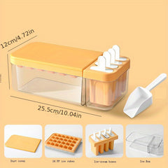 Ice Cube Molds Popsicle Ice Cream Mold Dual-use Ice Box With Ice Shovel