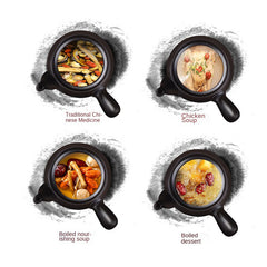 Ceramic Cooking Pot Chinese Medicine Herbal Casserole Stew Pot