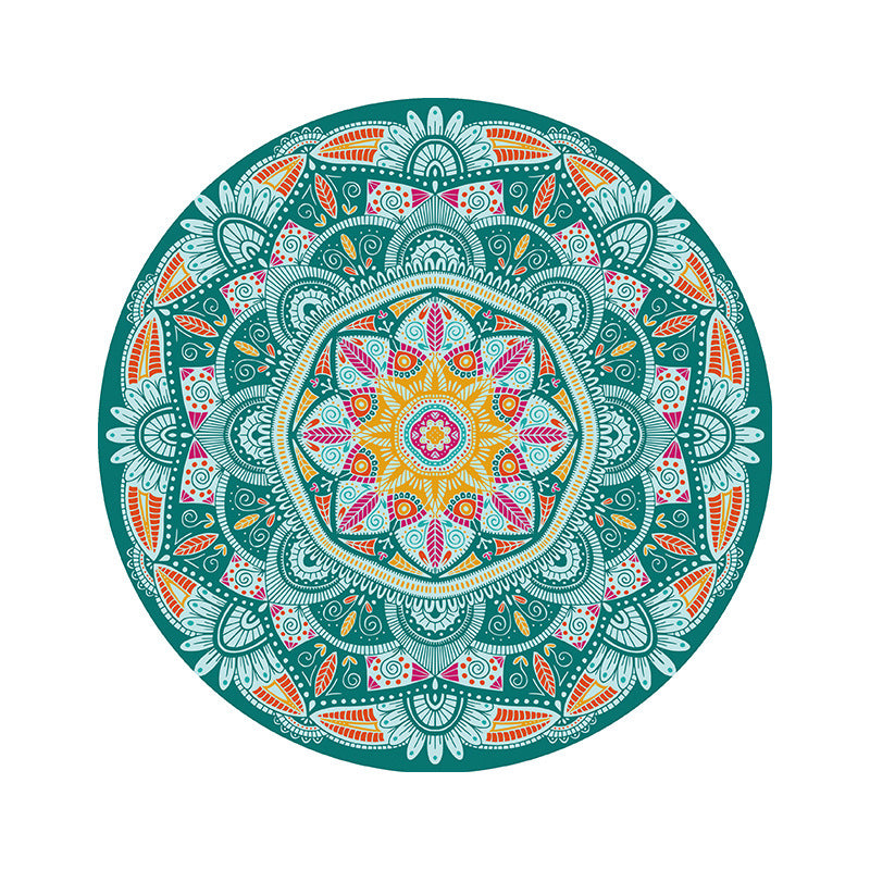 Ethnic Style Rubber Coaster Heat Resistant Tea Mat