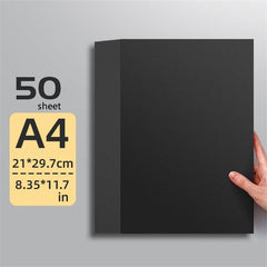 50pcs Rectangular 200g Thickened Painting Sketch Paper A4 8K Solid