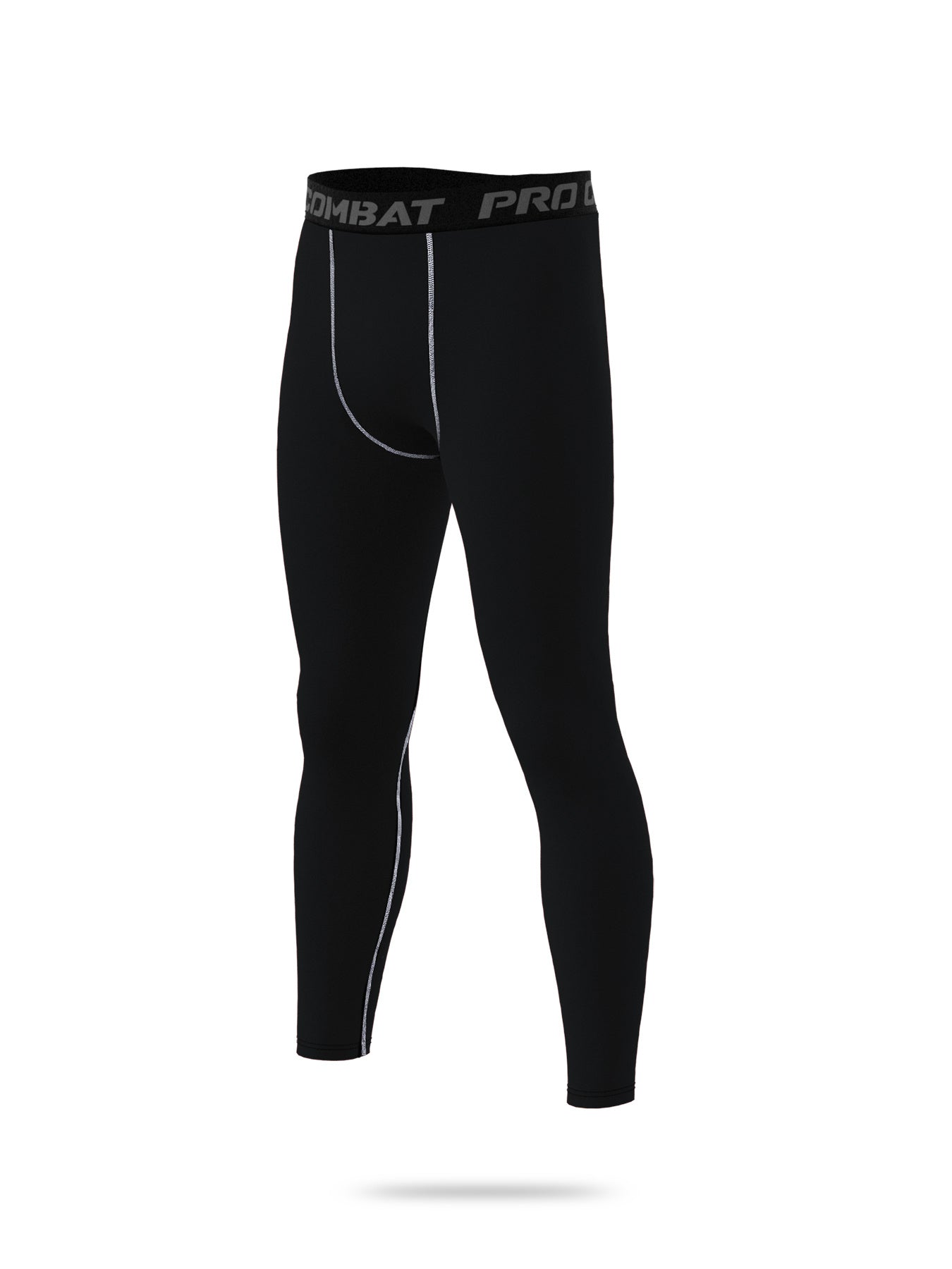 Men's Solid Sports Leggings High Stretch Breathable Compression Pants