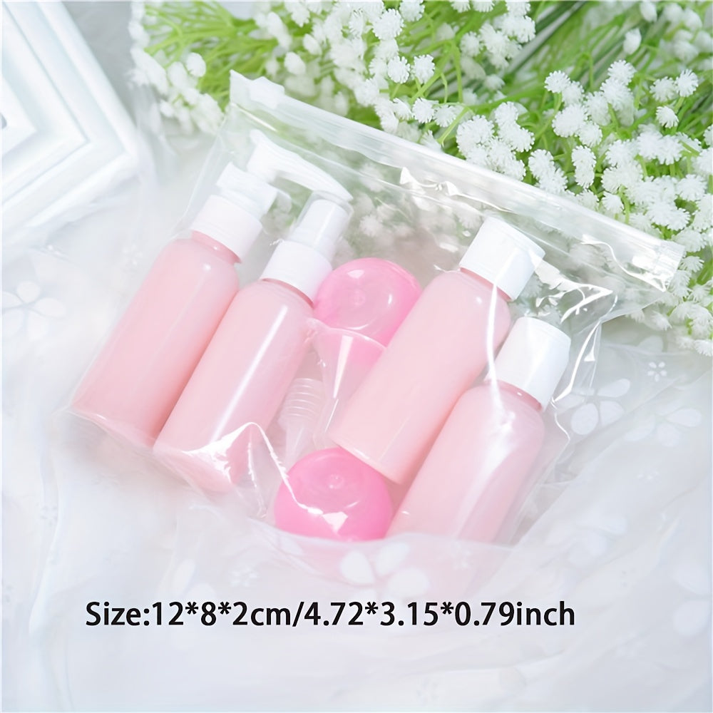 8Pcs Travel Bottle Set Leak Proof Toiletry Container Shampoo Spray Cosmetic Samp