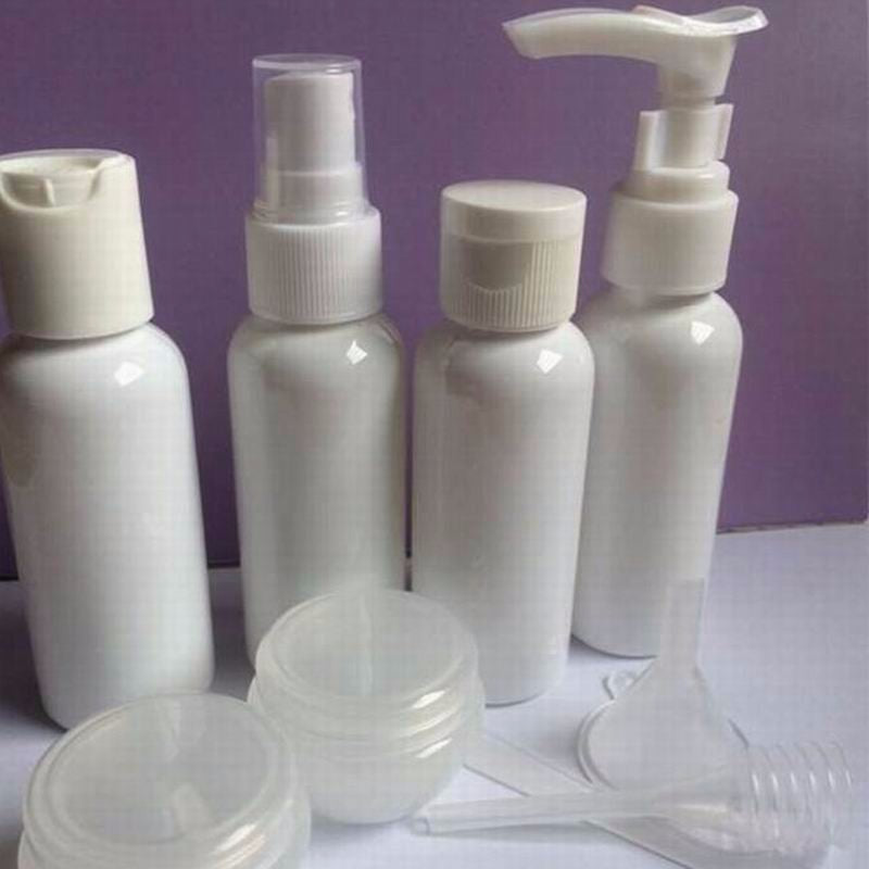 8Pcs Travel Bottle Set Leak Proof Toiletry Container Shampoo Spray Cosmetic Samp