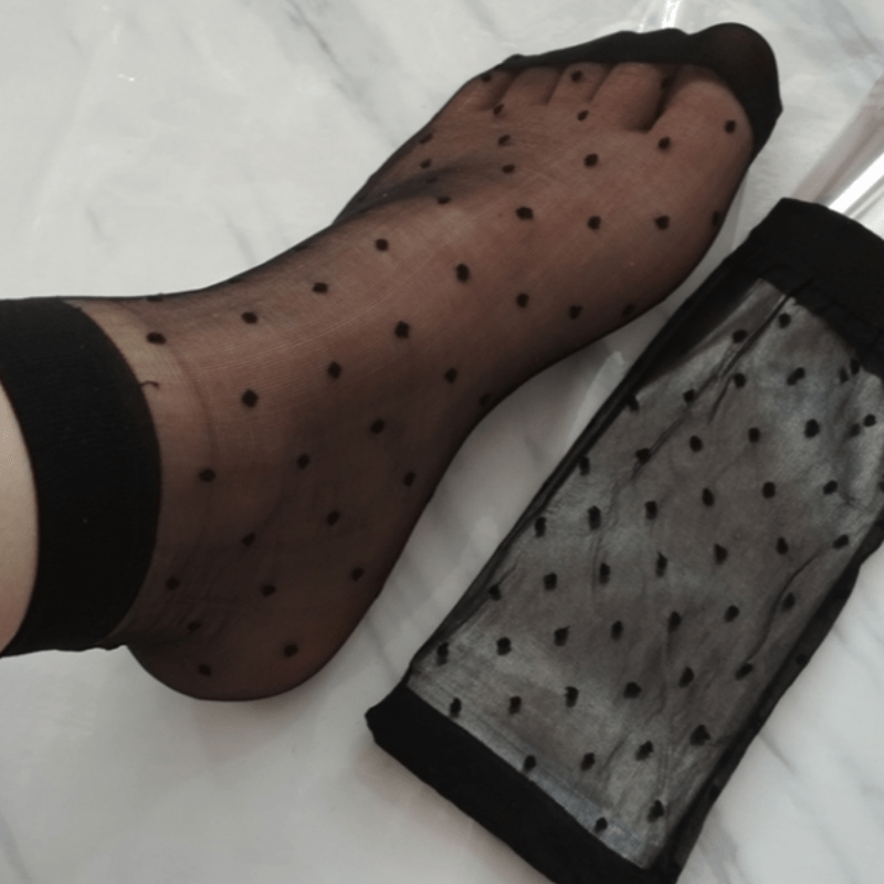 10pcs Women Crystal Silk Socks Nylon Short Ankle Silk Socks