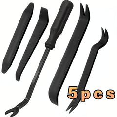 5pcs Auto Trim Removal Tool Kit Plastic Pry Tool Remove Door Panels Clips