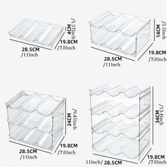 Transparent Stackable Plastic Bottle Storage Rack Cup Holder