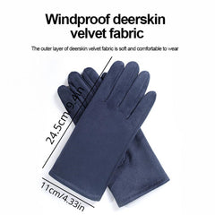 Winter Thermal Fleece Touch Screen Full Finger Gloves For Outdoor Activities