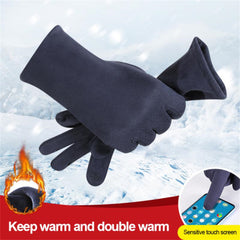 Winter Thermal Fleece Touch Screen Full Finger Gloves For Outdoor Activities